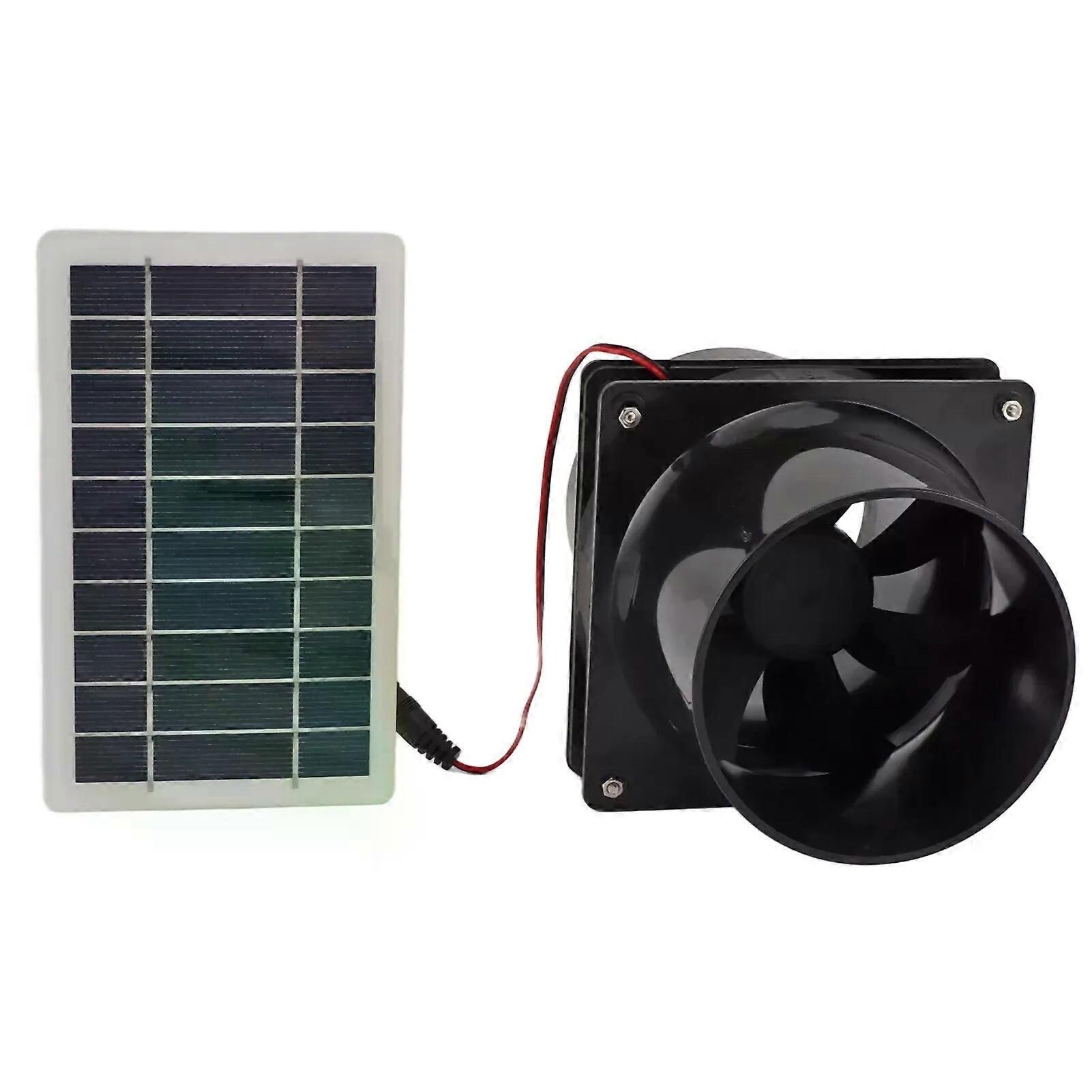 Ventilateur Solaire 6V 2W Mini Extracteur 3,15 Pouces – Aération Écologique Pour Poulailler, Serre, Niche Animal