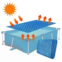 Zonne-zwembadafdekking Zwembad Bubble Solar Cover Warmtevasthoudende deken Slijtvaste, snijbestendige