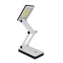 Lampe de bureau portable à LED COB super lumineuse, pliable, contrôle sensible à la pression, alimentée