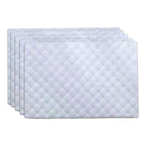 Algodón absorbente acústico para coche, resistente al calor, blanco, ignífugo y a prueba de golpes.