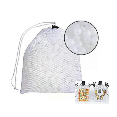 Bolas de cocción al vacío sin BPA, 20 mm, 250 bolas con bolsa de secado de malla para ollas de cocción