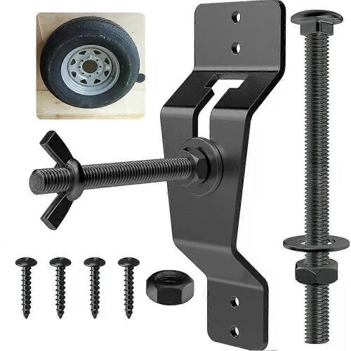 Support de roue de secours en acier inoxydable, support fixe pour remorques, fourgonnettes, garages, 1