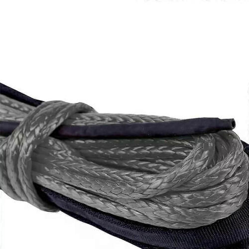 Synthetic Winch Rope 15M 7700 Lbs Winch Line Cable Rope With Protective Sleeve Maintenance String For 1