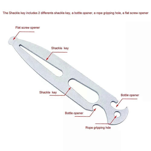 RVS 316 Bootdeksleutel, beugelsleutel, multitool, schroevendraaier, noodgereedschapsset, accessoires 1