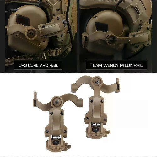 Supporto per guida per cuffie tattiche, supporto per guide per casco militare per Fast OPS Wendy M-LOK,