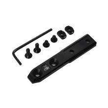Tactische zaklamphouder Airsoft metalen offset Dragonfly basis geschikt voor Mlok Keymod Surefire M300