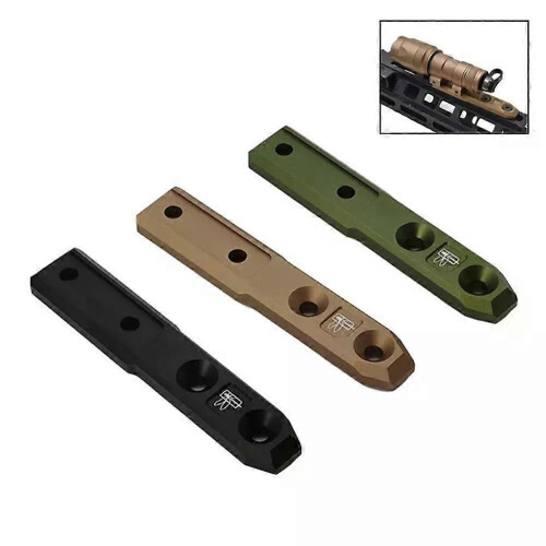 Support de lampe torche tactique Airsoft en métal décalé, base libellule compatible Mlok Keymod Surefire 2