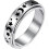 Rostfritt stål Fidget Spinner Ringar Moon Star Sun Finjustering Roterande Ring Boho Smycken Present 5