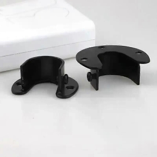 Support de fixation de siège en acier inoxydable pour tringle de suspension de garde-robe 1
