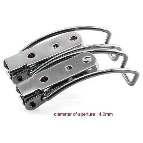 Rostfritt stål Spring Hasp 304 Rostfritt stål Box Skåp Spring Lock Hasp Transport Box Tower Spänne 2