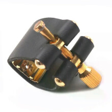 Tenor Sax Mouthpiece Ligature Saxophone Accessories Black Clip Fastener Leather Ligatures Mouthpiece