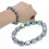 Bracciale Terahertz con perline elastiche naturali sciolte in pietra Bracciale Terahertz per donna e 1