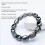 Bracciale Terahertz con perline elastiche naturali sciolte in pietra Bracciale Terahertz per donna e 2