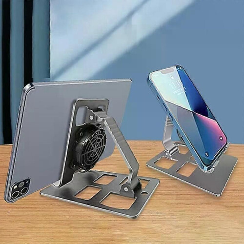 Supporto portatile per ventola di raffreddamento, dissipazione del calore per cellulare, tablet, supporto 2
