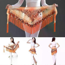Thailand/India/Arab Dancer Skirt Women Sexy Belly Dance Hip Scarf Wrap Belt Dancer Skirt Female Show