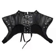 Steampunk Accessoarer Dam Läderkorsett Crop Tops Punk Gothic Style Retro Custom Plus Size S-2XL