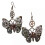 Orecchini Steampunk in stile Goth a farfalla/ali 1