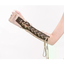 Steampunk Lange Handschuhe Gothic Lolita Punk Stil Schnürarm Fingerlose Ellenbogenhandschuhe