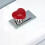 Pulsante per WC a forma di cuore, per manicure da donna, 4 pezzi 4