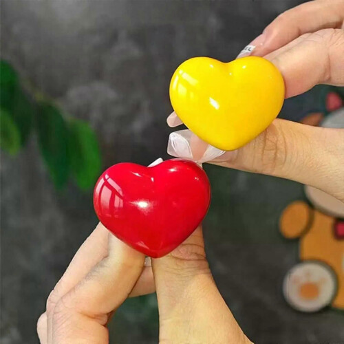 Pulsante per WC a forma di cuore, per manicure da donna, 4 pezzi 1