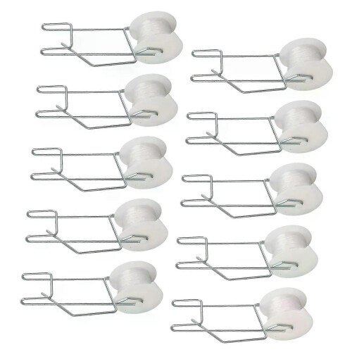 Tomato Support Roller Hooks 15m Twine Tomato Roller Hooks Widely Used Space Saving Galvanized Steel 2