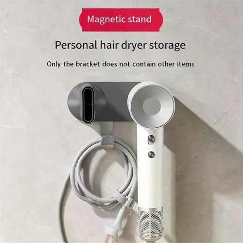 Convient au support de sèche-cheveux Laifen, sans perforation, support de rangement à absorption magnétique 1