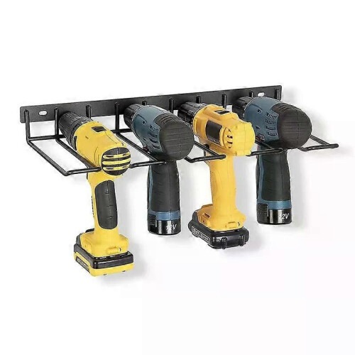 Tool Rack Electric Drill Holder Wall Mount Tools Organizer Wrench Tool Workshop Screwdriver Power Storage 1