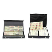 Set di gioco tradizionale cinese Mahjong con dadi, gioco da tavolo, giochi di tessere classici