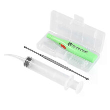 Tonsil Stone Remover Tool LED Light Earpick RVS Oorsmeerverwijderaar met 3 Tips Irrigator Clean