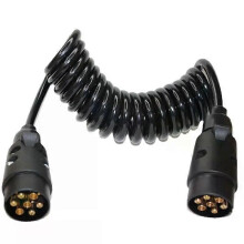 Trailer Truck Board Curly Connector Förlängningskabel för 3M 7-pin Plug Flying Sock