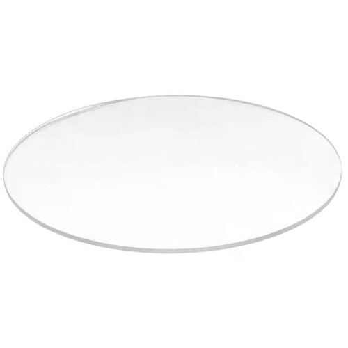 Transparent 3mm thick Mirror Acrylic round Disc Diameter:70mm