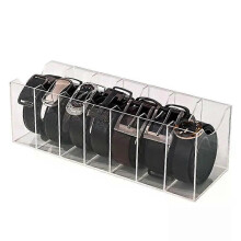 Transparente Acryl-Aufbewahrungsboxen Desktop-Gürtel Multi-Grid-Organizer Kosmetische Aufbewahrungsboxen