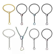 Collana con ciondolo a forma di cuore punk rock alla moda, collana regolabile in acciaio inox con cuore