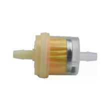 Filtro carburante universale per moto, quad, scooter - Diametro 6 mm, plastica bianca magnetica, lunghezza