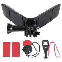 TUYU Motorhelm Kinhouder Kit voor GoPro Hero 9, 8, 7, 6 Action Camera Accessoires