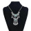 Collane vintage etniche multistrato con nappe e gocce d'acqua per donna, stile boho, con perline blu 1