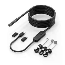 W400D Industriële endoscoopcamera voor iPhone iOS Systeem HD1080P Waterdichte auto-inspectie rioolboorscoop
