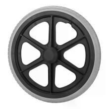 Ruota per sedia a rotelle di ricambio, 14 pollici, 350x30 mm, cuscinetto 6001, foro interno da 12 mm,