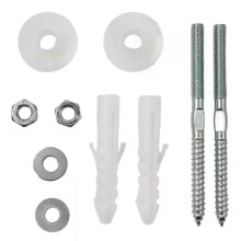 Washbasin Installation Fixing Screw Set Basin Screw Bathroom Basin Iron Silver Wall Mounted High Quality