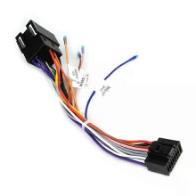Universal 16-stifts ISO bilradio ledningskabel ledningsnät Stereo Adapter Kontakt Kontakt Ström och