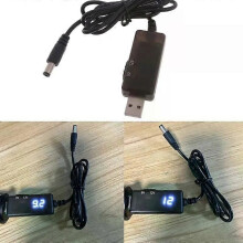 USB Boost Voltages WiFi Router Cable DC5V to 9V 12V 55mmx21mm Connector Step-up Converter Cord for Speaker