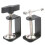 Universal- C Shape Table Mounting Clamp Metal Black White Desktop Mic Stand Microphone Arm- Desk Mountv 1