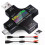 USB C Tester 2 in 1 Type C USB Tester Color Screen IPS Digital Multimeter Jännitevirran tehovastus 1