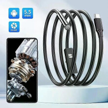 USB-endoscoop voor OTG Android-telefoon 55 mm borescoop inspectieslangcamera IP67 waterdicht met 6 LED's