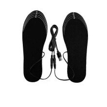 USB-beheizte Schuheinlagen, warme Sockenunterlage, elektrisch beheizbare Einlegesohlen, waschbar, warm,