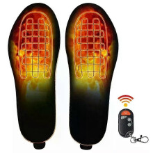 Beheizte Schuheinlagen mit 3 Heizstufen, wiederaufladbar über USB, Thermo-Einlegesohlen, kabelloser