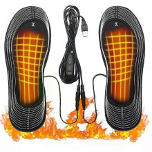 USB Beheizte Schuheinlagen Füße Warme Sockenunterlage Matte Elektrisch Heizsohlen Waschbar Winter Warm