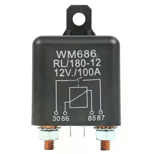 WM686 12V 100 Amp Split Charge/Winch Relä Bil Skåpbil Båtklippare Startrelä