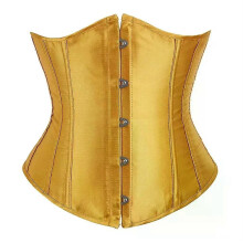 Naisten korsetti vyötärö Trainer Rinnan alla Satiini Korsetit Nauhat Bustier Seksikäs Bodyshaper Vintage
