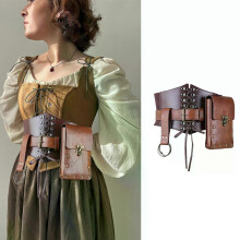 Viking Knight Role Play Fantasy Belt Waist Bag Scabbard Medieval Renaissance Disguise Costume Accessories